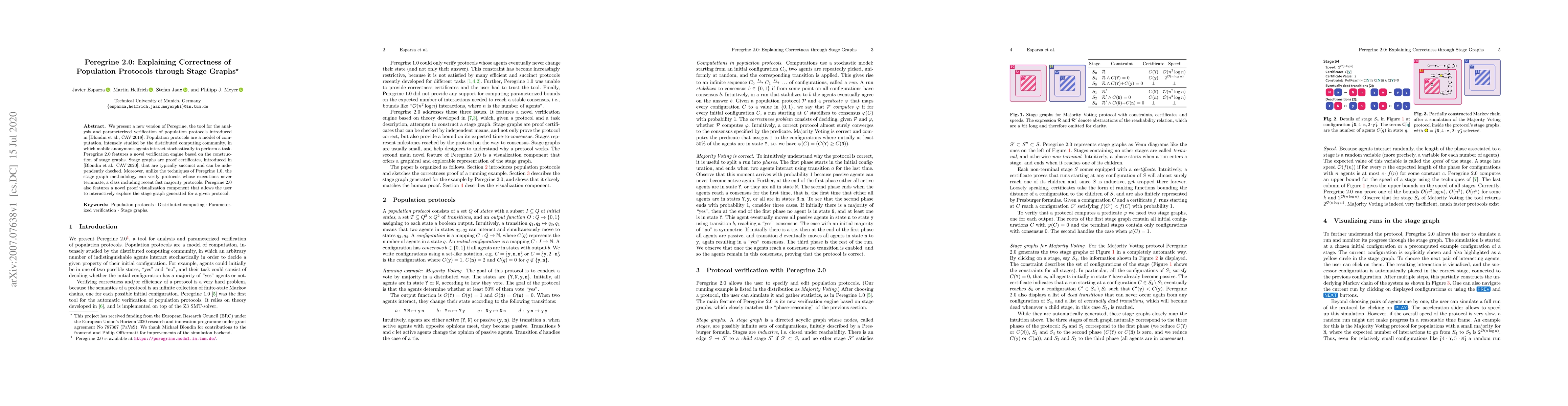 Thumbnail for Peregrine 2.0: Explaining Correctness of Population Protocols through
  Stage Graphs