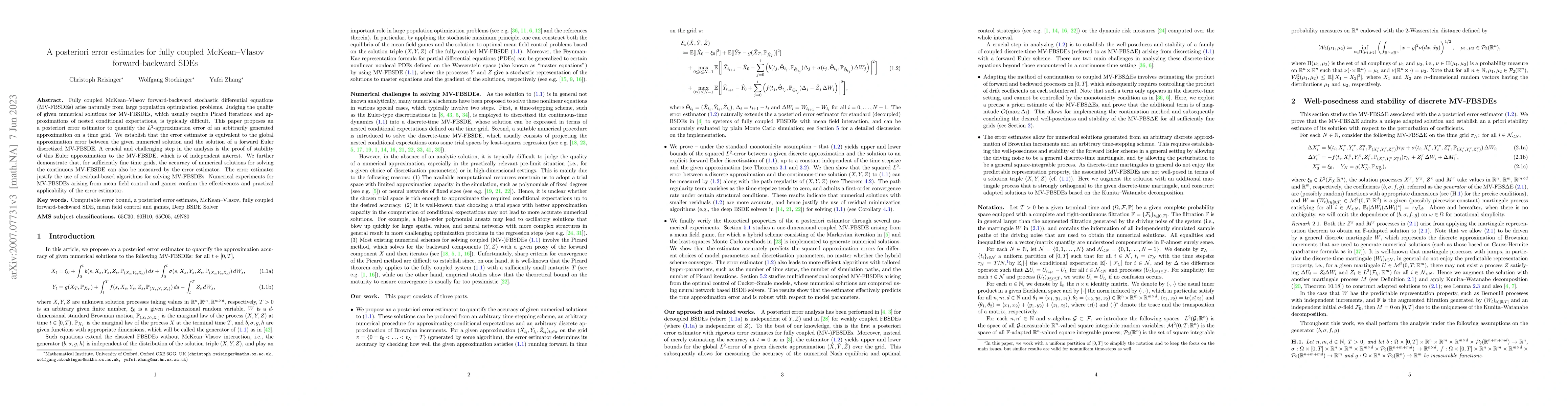 Thumbnail for A posteriori error estimates for fully coupled McKean-Vlasov
  forward-backward SDEs
