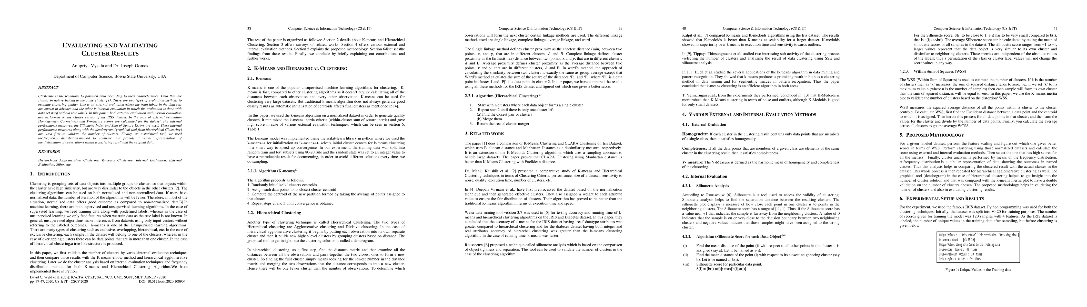 Thumbnail for Evaluating and Validating Cluster Results