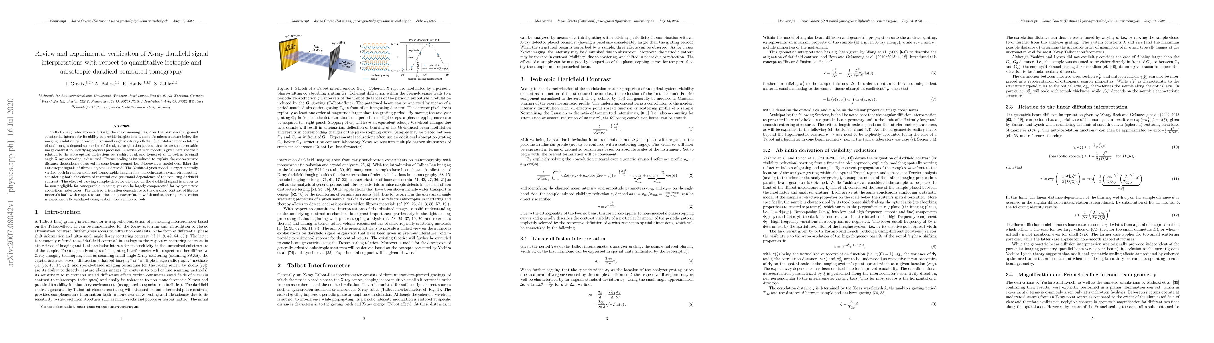 Thumbnail for Review and experimental verification of X-ray darkfield signal
  interpretations with respect to quantitative isotropic and anisotropic
  darkfield computed tomography