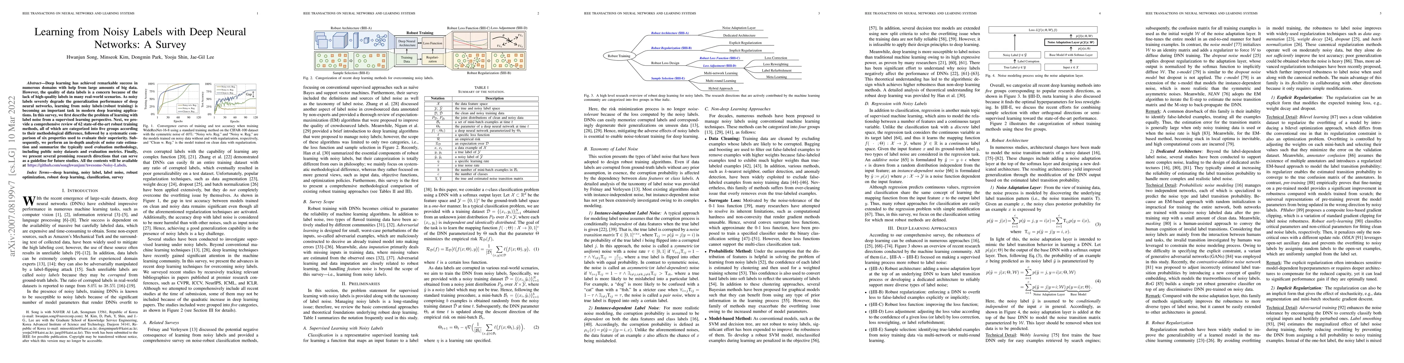 Thumbnail for Learning from Noisy Labels with Deep Neural Networks: A Survey