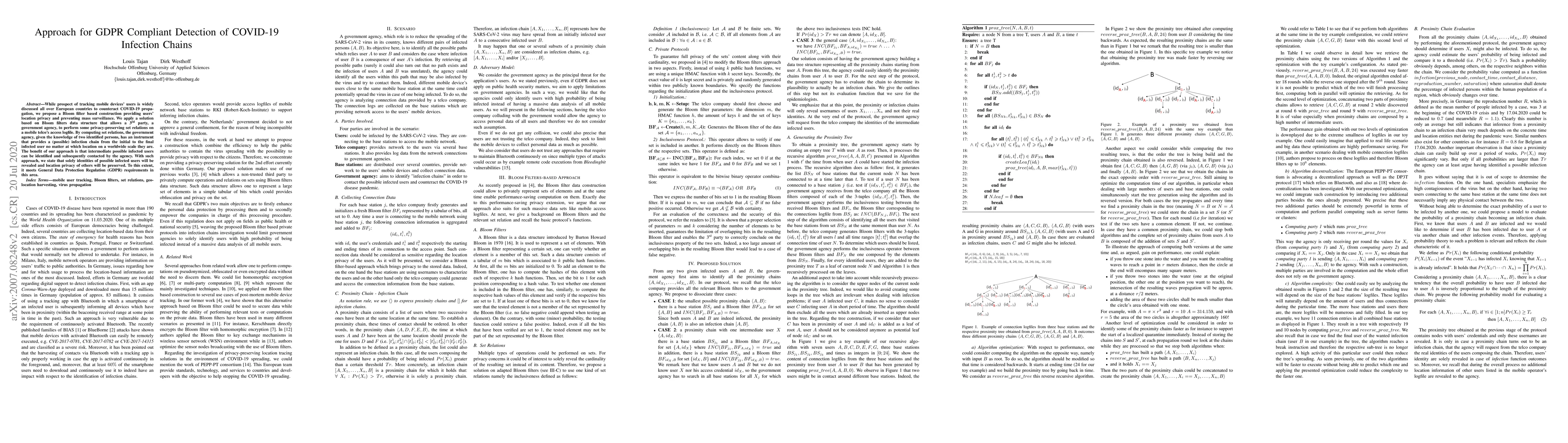 Thumbnail for Approach for GDPR Compliant Detection of COVID-19 Infection Chains