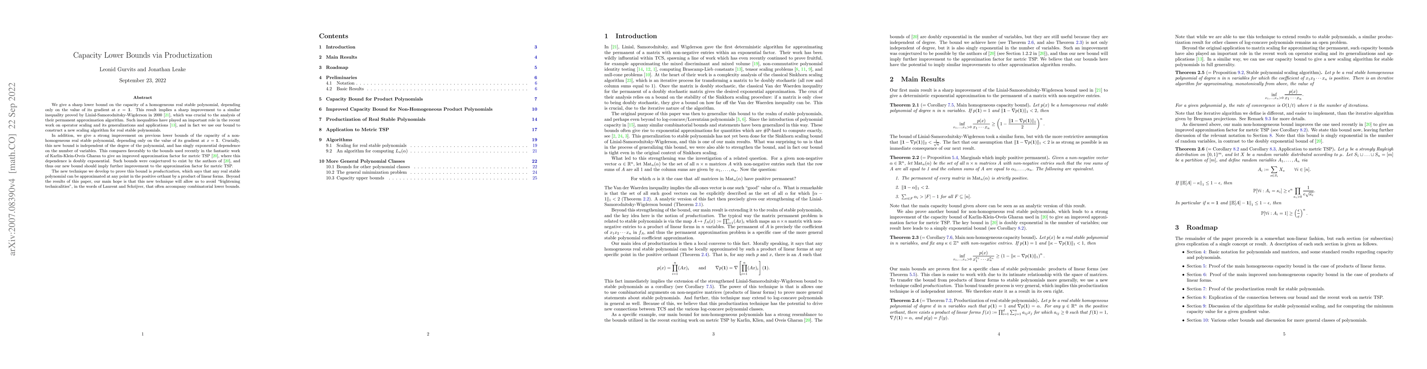 Thumbnail for Capacity Lower Bounds via Productization