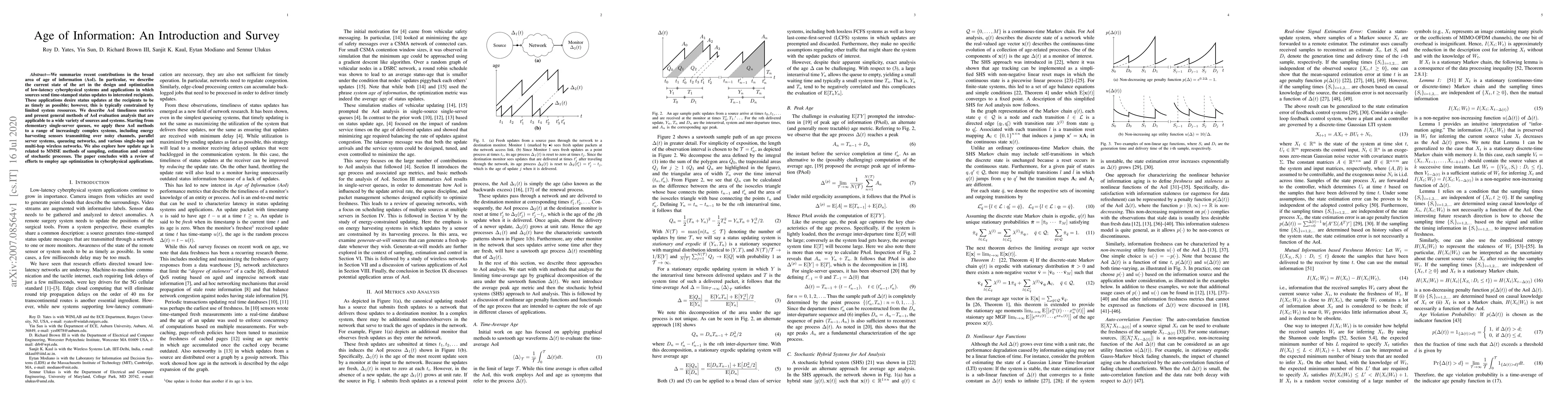 Thumbnail for Age of Information: An Introduction and Survey