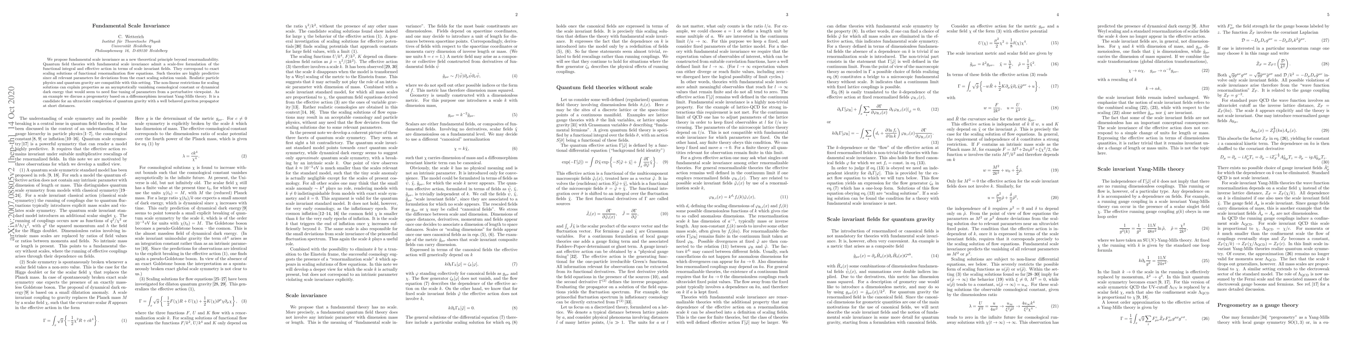 Thumbnail for Fundamental Scale Invariance