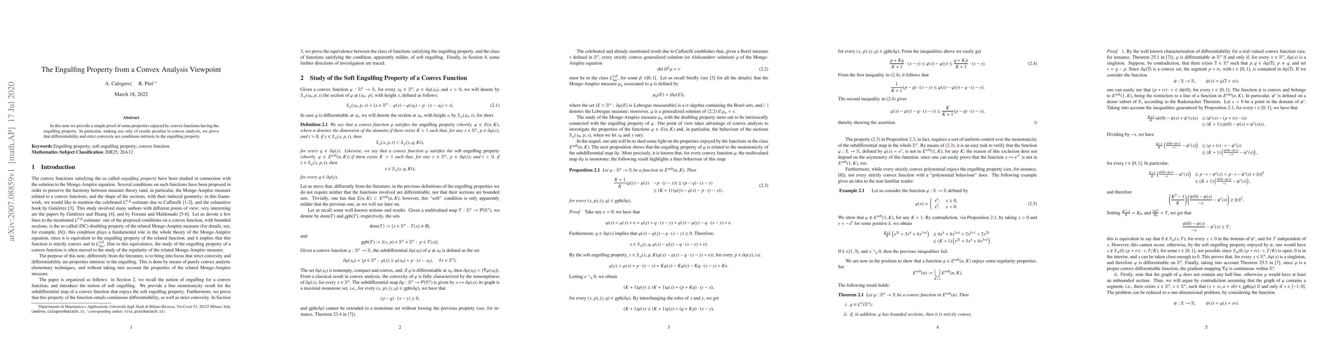 Thumbnail for The Engulfing Property from a Convex Analysis Viewpoint