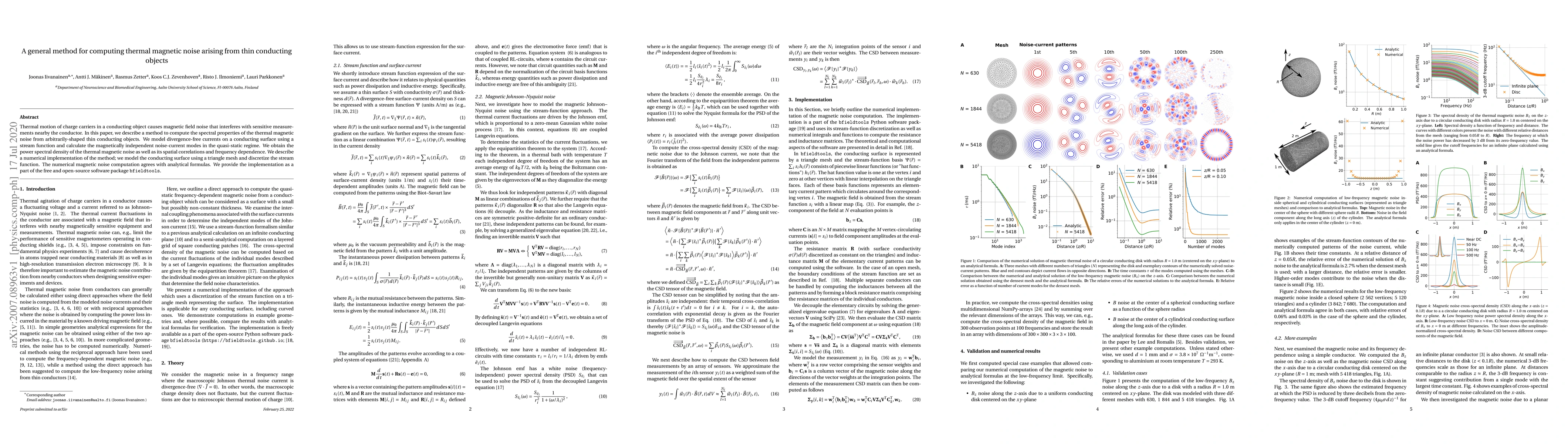 Thumbnail for A general method for computing thermal magnetic noise arising from thin
  conducting objects