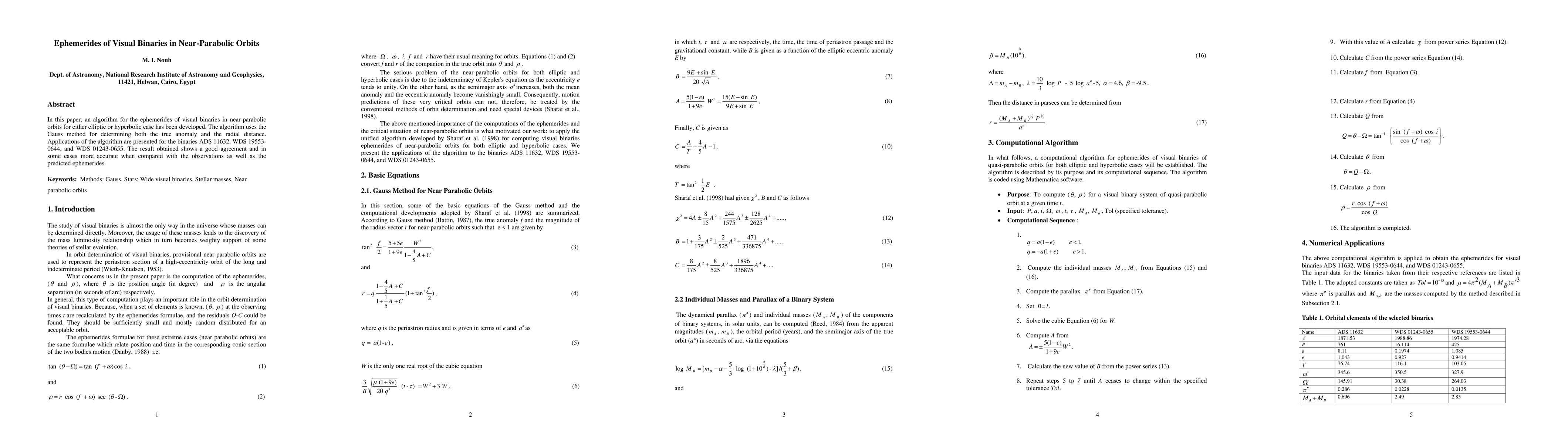 Thumbnail for Ephemerides of Visual Binaries in Near-Parabolic Orbits