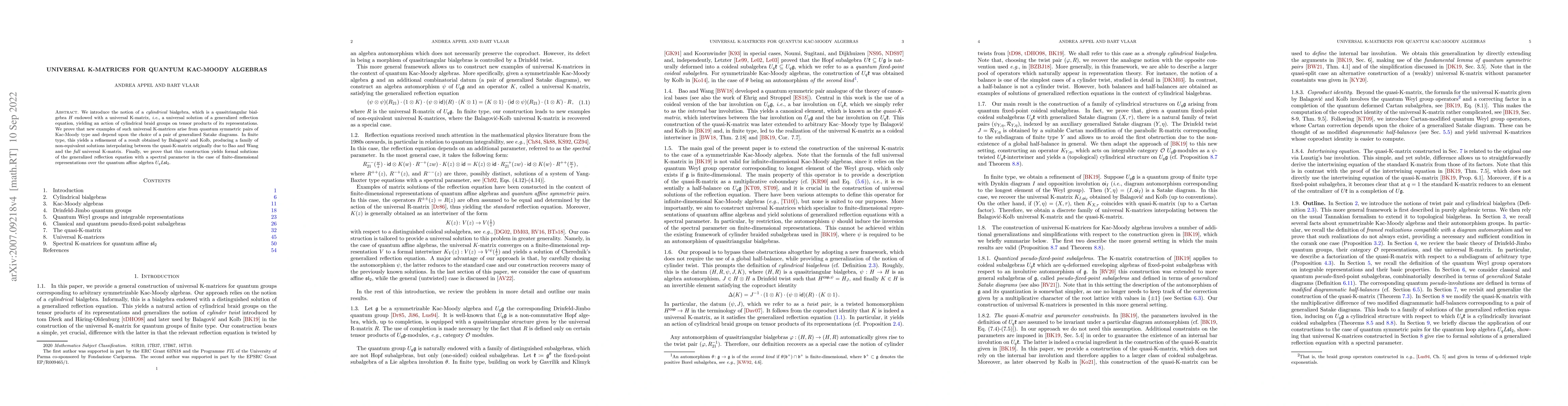 Thumbnail for Universal K-matrices for quantum Kac-Moody algebras
