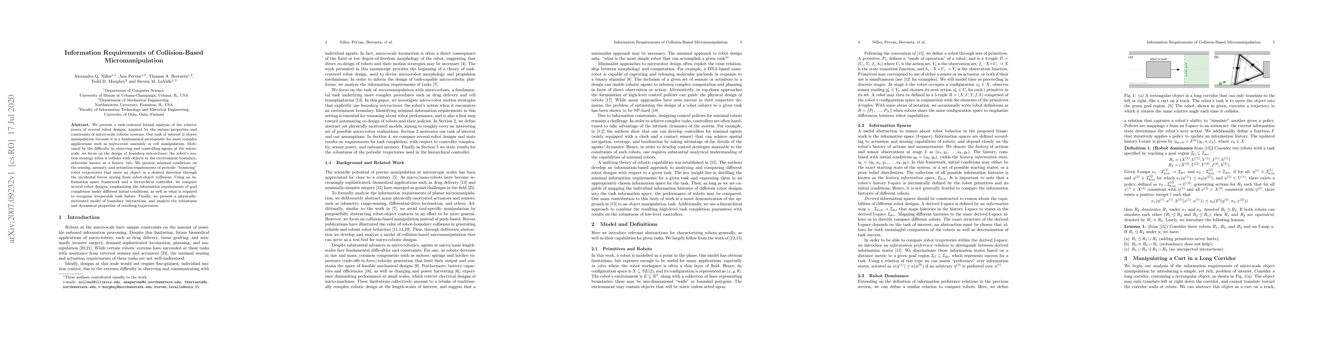 Thumbnail for Information Requirements of Collision-Based Micromanipulation