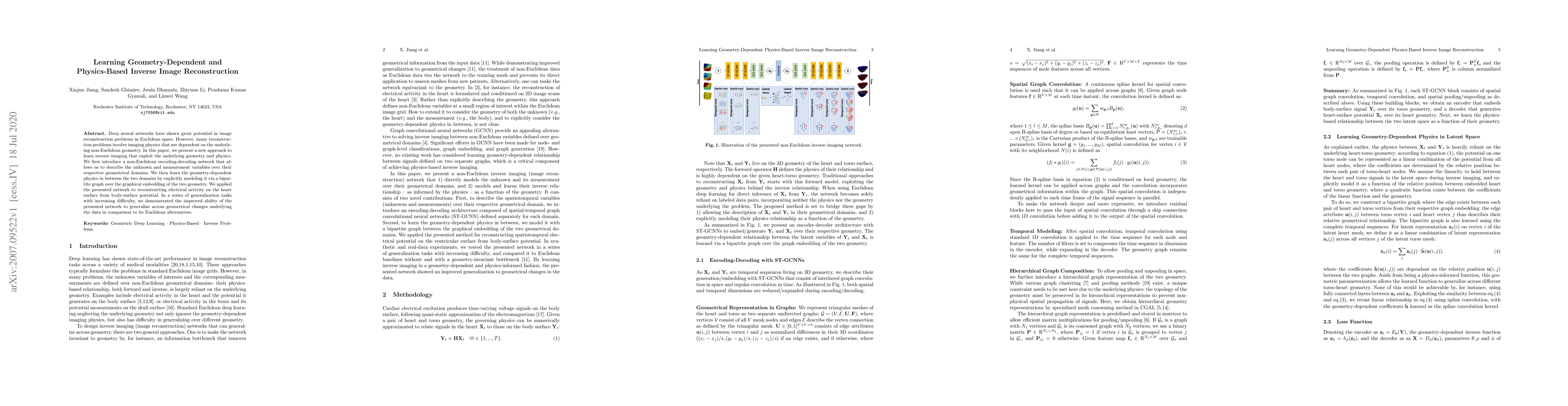 Thumbnail for Learning Geometry-Dependent and Physics-Based Inverse Image
  Reconstruction