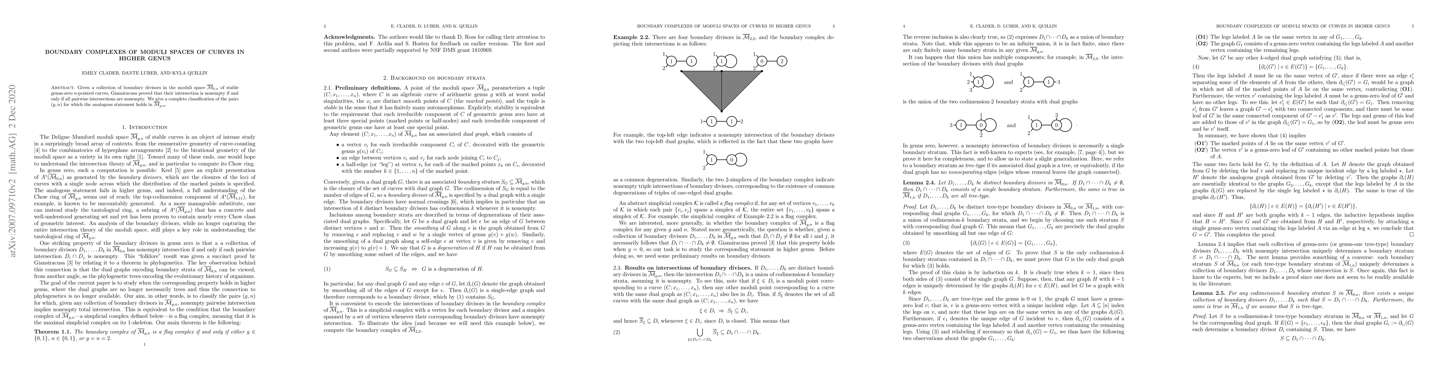 Thumbnail for Boundary complexes of moduli spaces of curves in higher genus