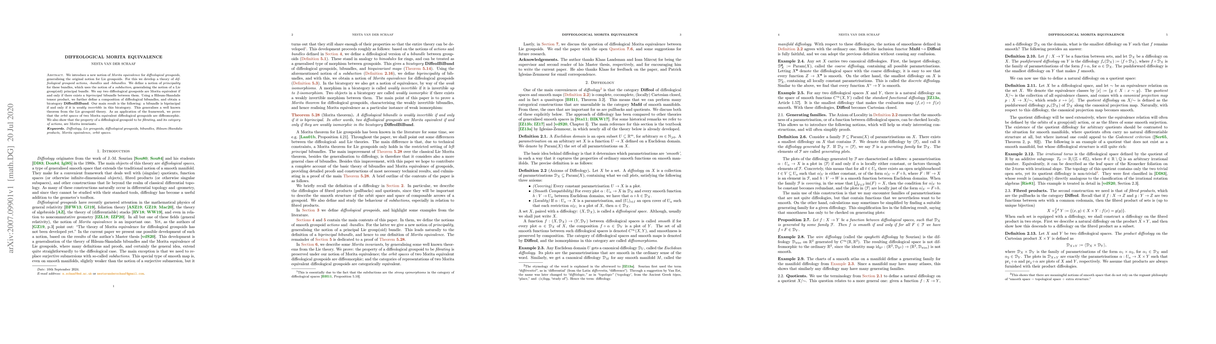 Thumbnail for Diffeological Morita Equivalence
