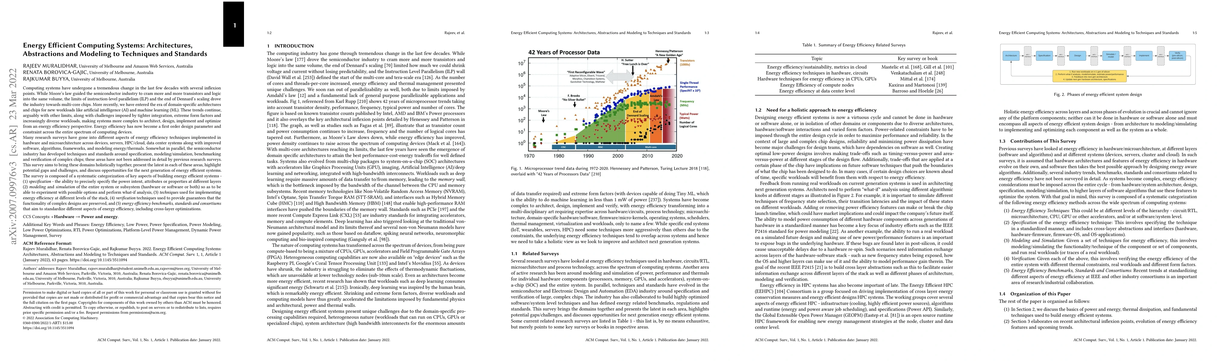 Thumbnail for Energy Efficient Computing Systems: Architectures, Abstractions and
  Modeling to Techniques and Standards