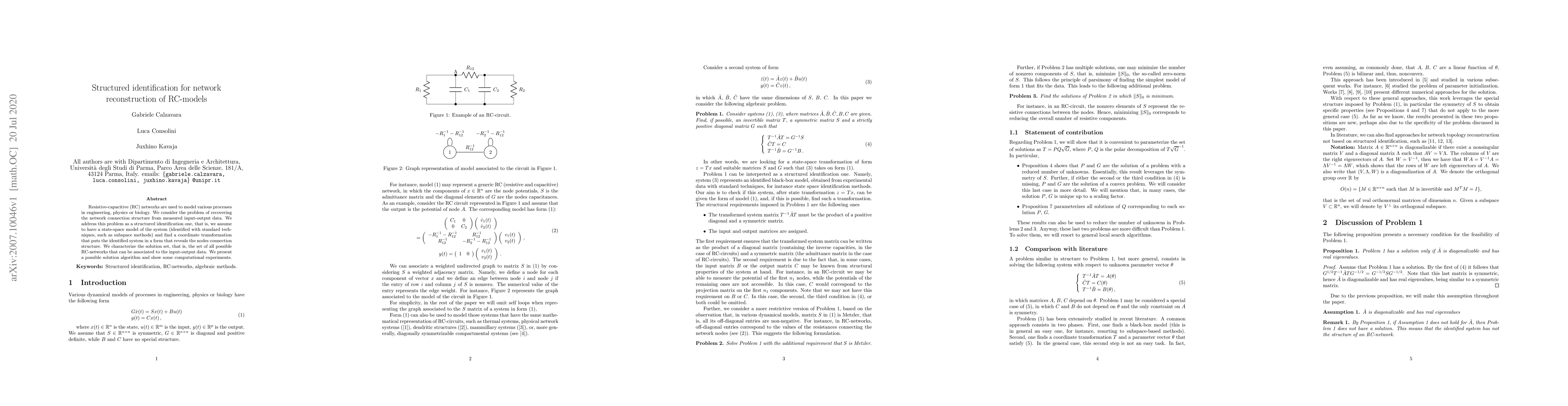 Thumbnail for Structured identification for network reconstruction of RC-models