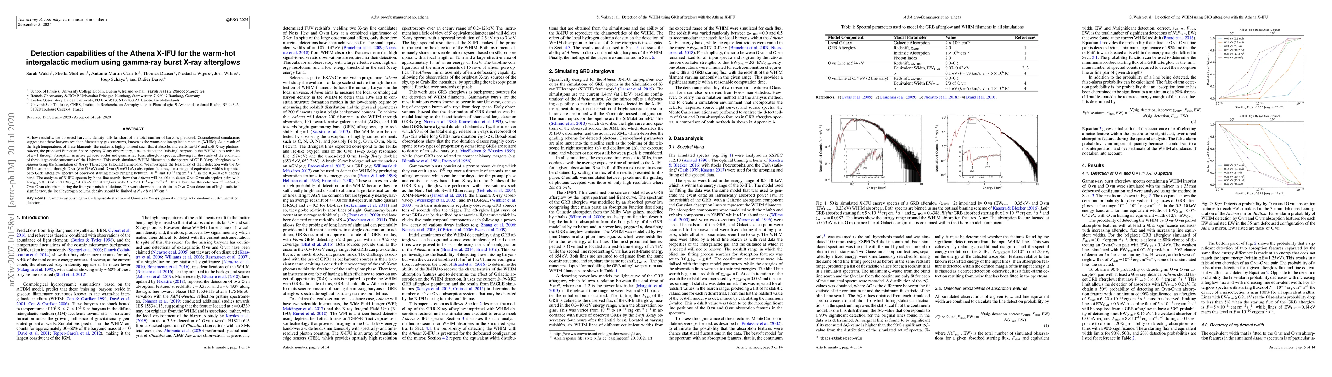 Thumbnail for Detection capabilities of the Athena X-IFU for the warm-hot
  intergalactic medium using gamma-ray burst X-ray afterglows