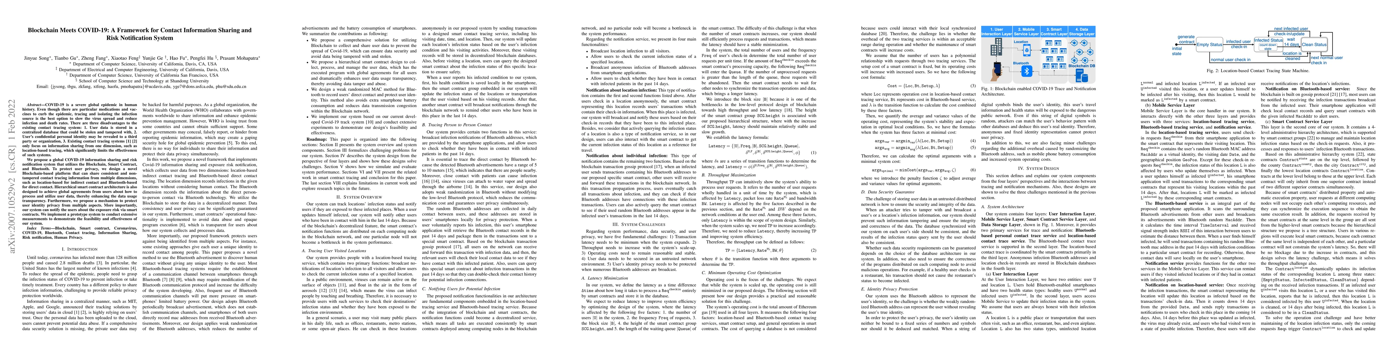 Thumbnail for Blockchain Meets COVID-19: A Framework for Contact Information Sharing
  and Risk Notification System