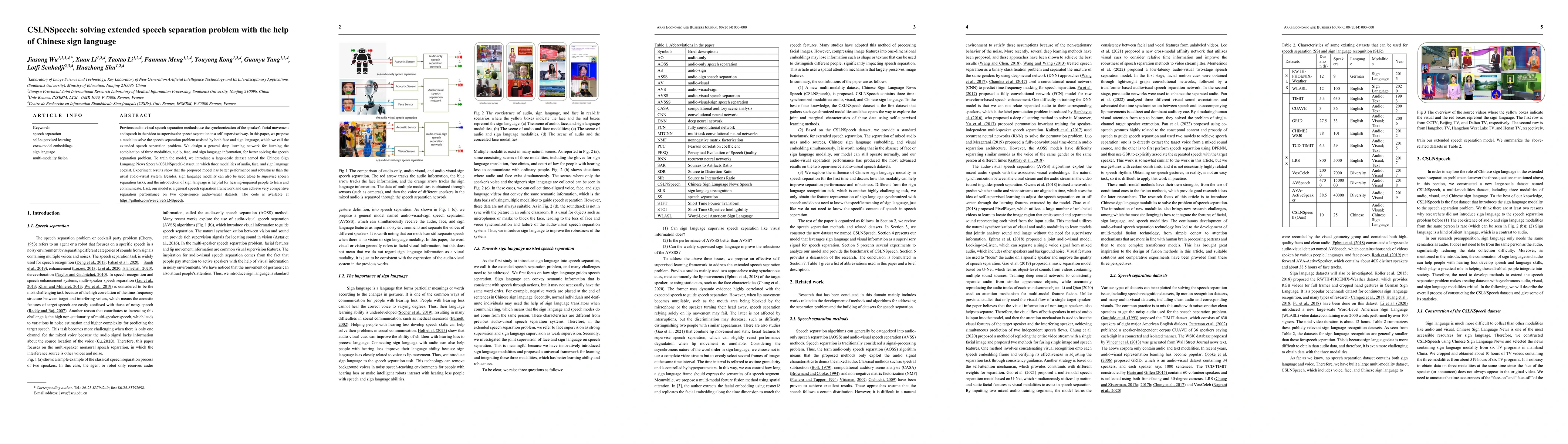 Thumbnail for CSLNSpeech: solving extended speech separation problem with the help of
  Chinese sign language