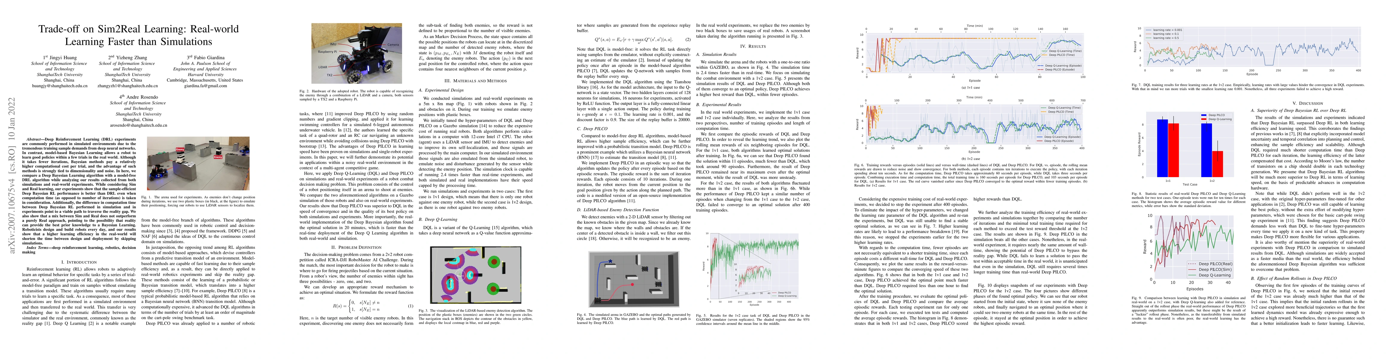 Thumbnail for Trade-off on Sim2Real Learning: Real-world Learning Faster than
  Simulations