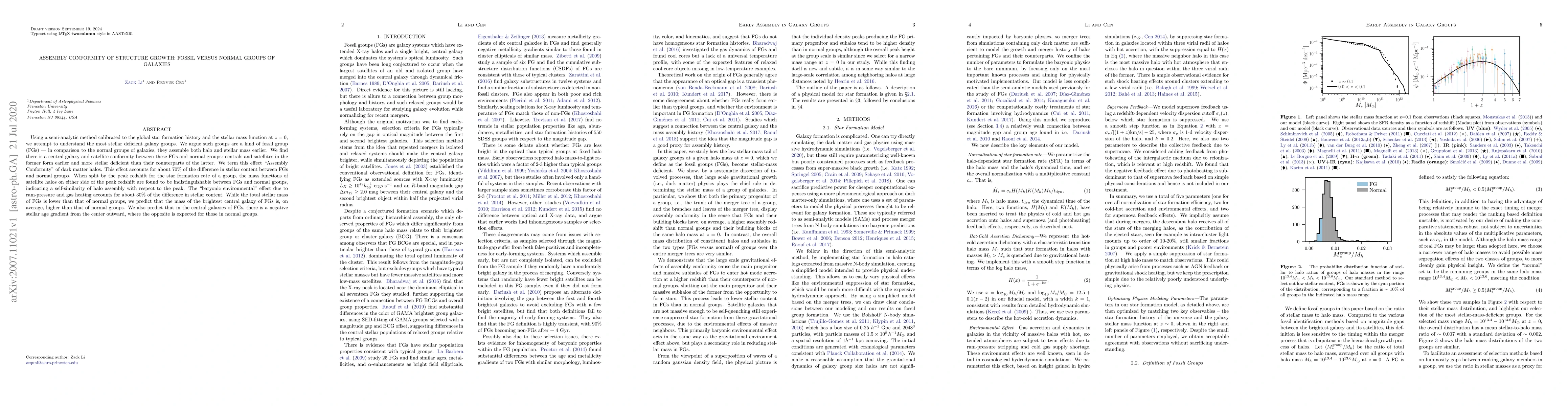 Thumbnail for Assembly Conformity of Structure Growth: Fossil versus Normal Groups of
  Galaxies