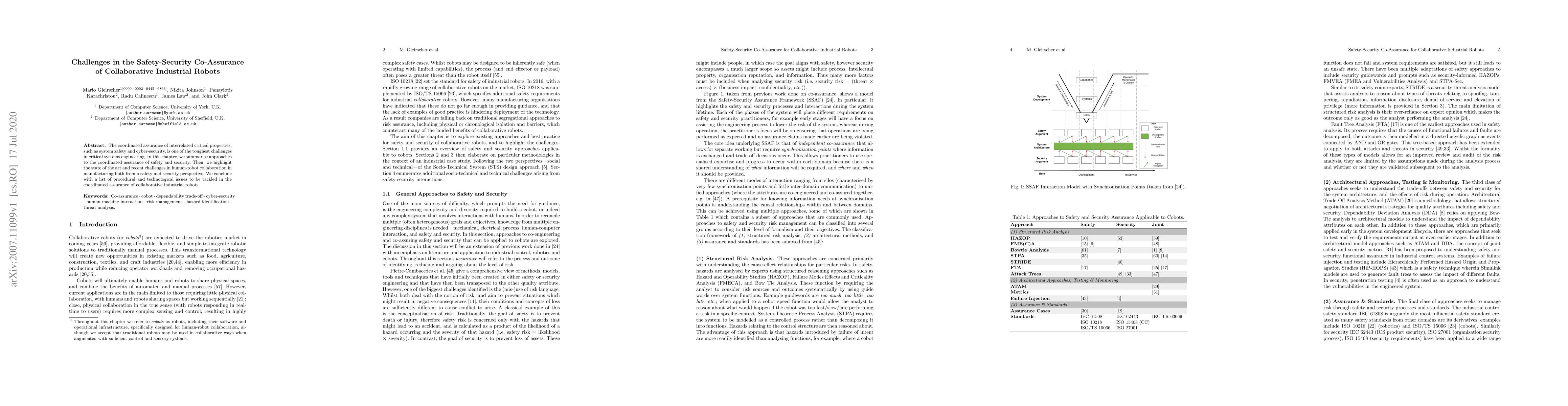 Thumbnail for Challenges in the Safety-Security Co-Assurance of Collaborative
  Industrial Robots