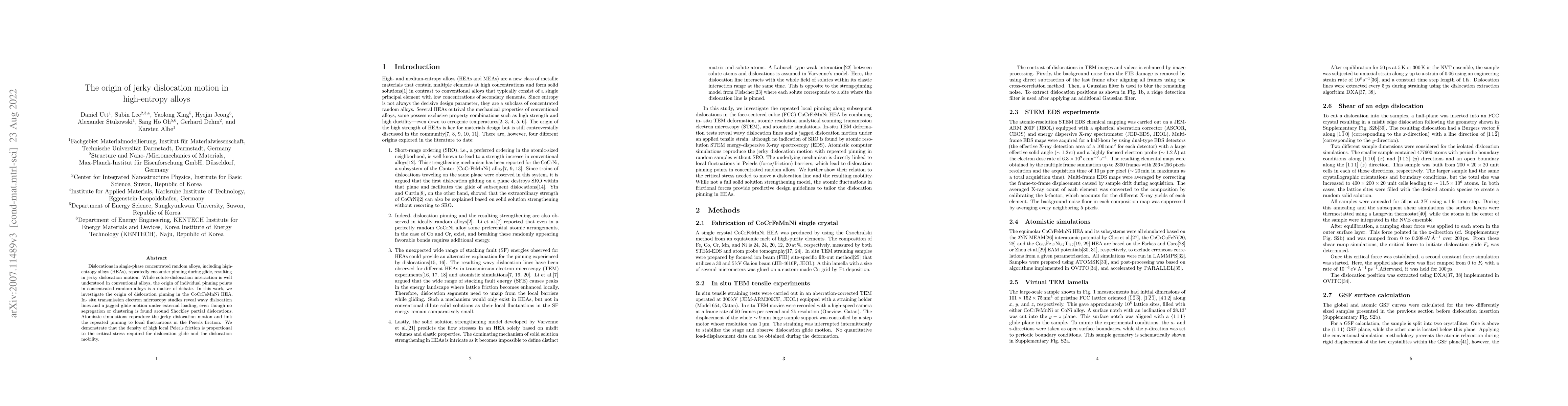 Thumbnail for The origin of jerky dislocation motion in high-entropy alloys