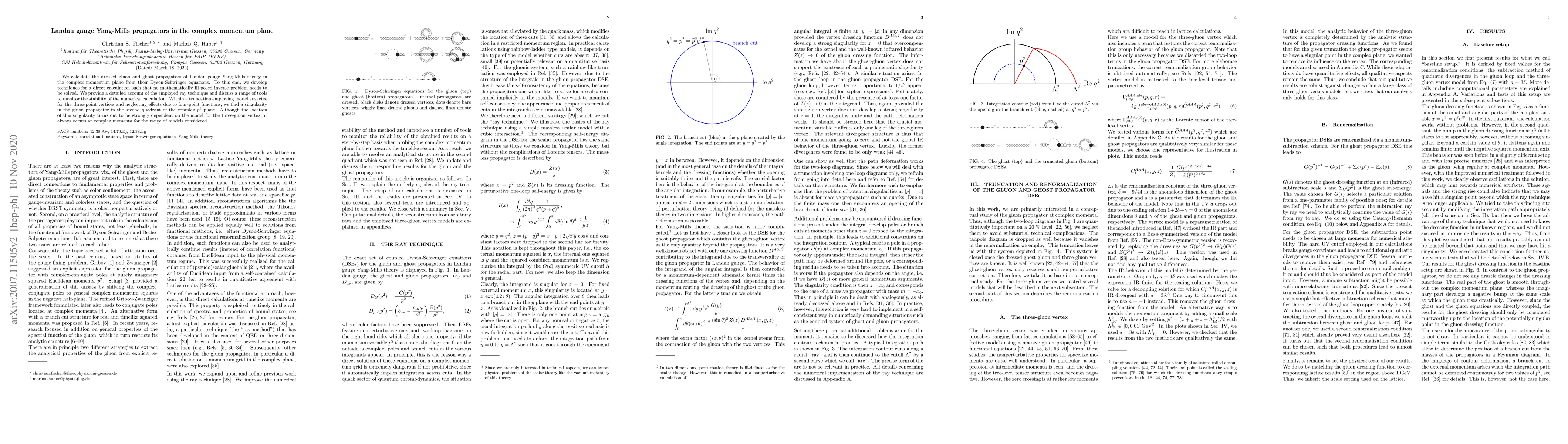 Thumbnail for Landau gauge Yang-Mills propagators in the complex momentum plane