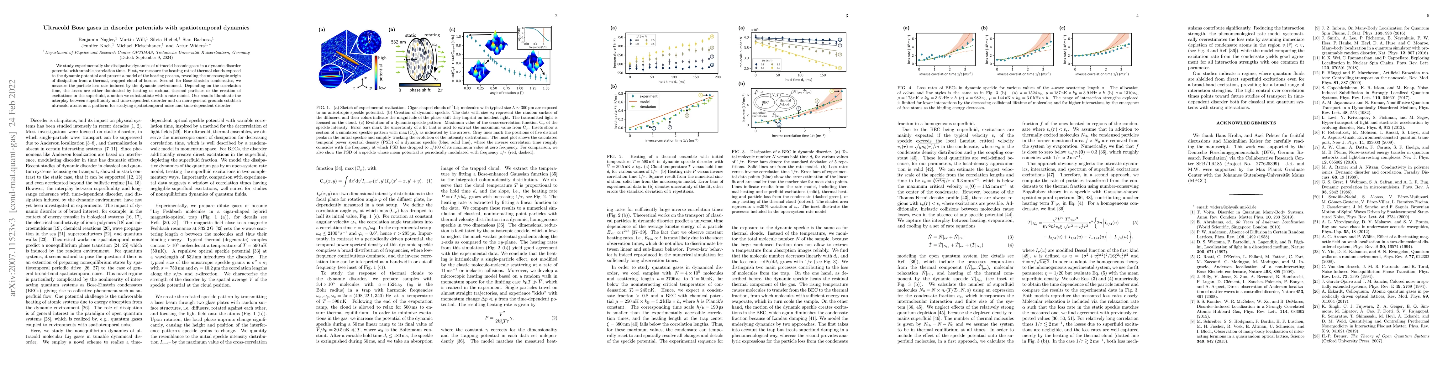 Thumbnail for Ultracold Bose gases in disorder potentials with spatiotemporal dynamics