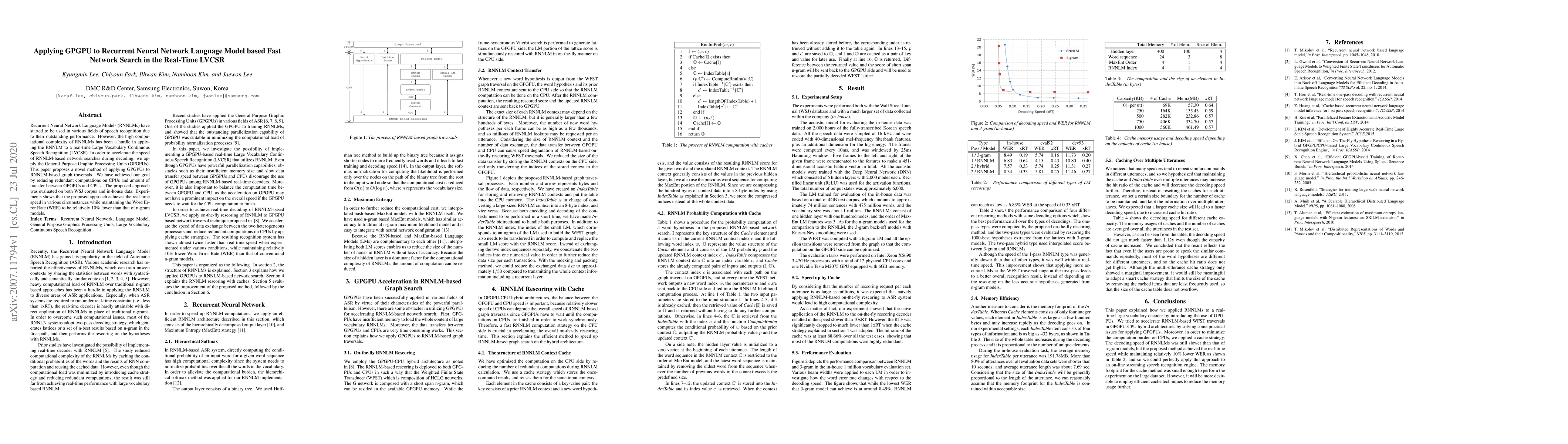Thumbnail for Applying GPGPU to Recurrent Neural Network Language Model based Fast
  Network Search in the Real-Time LVCSR