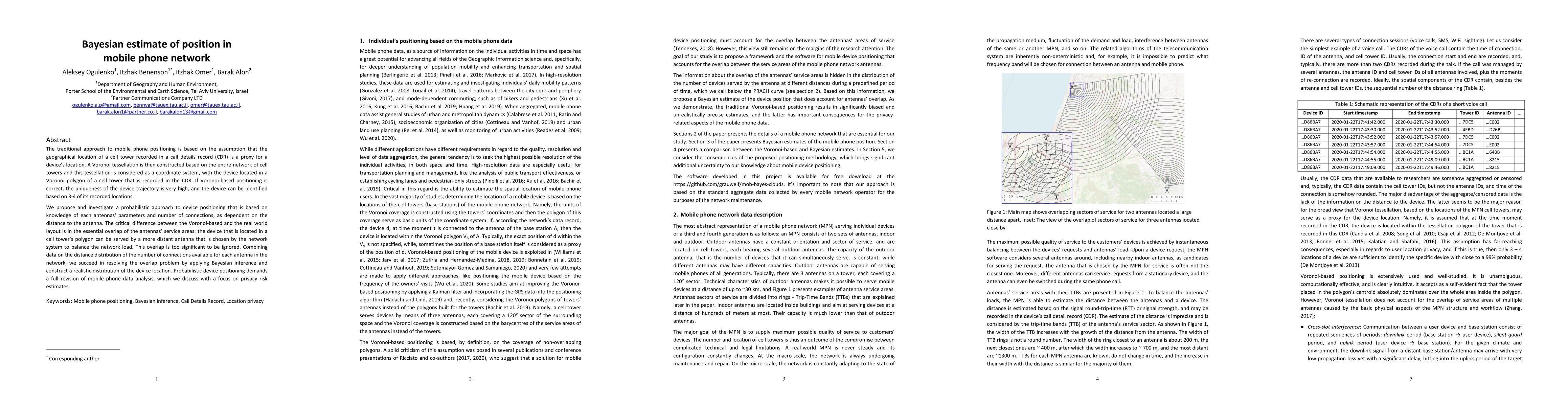Thumbnail for Bayesian estimate of position in mobile phone network