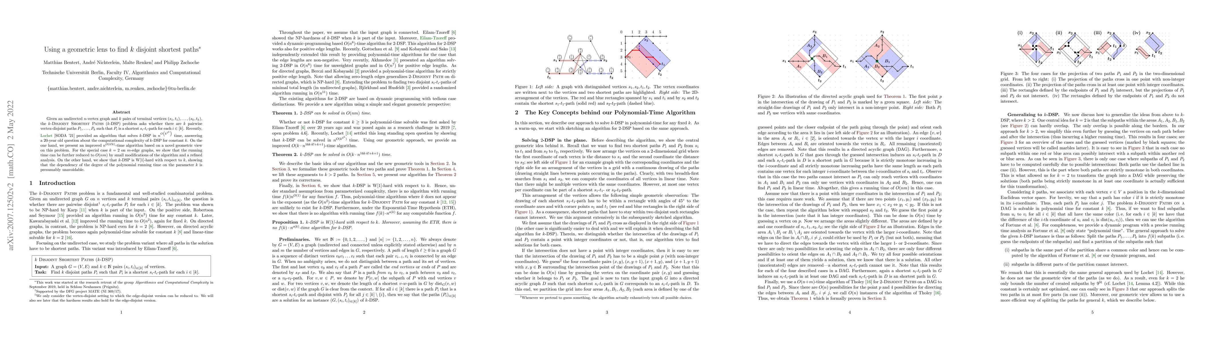 Thumbnail for Using a geometric lens to find k disjoint shortest paths