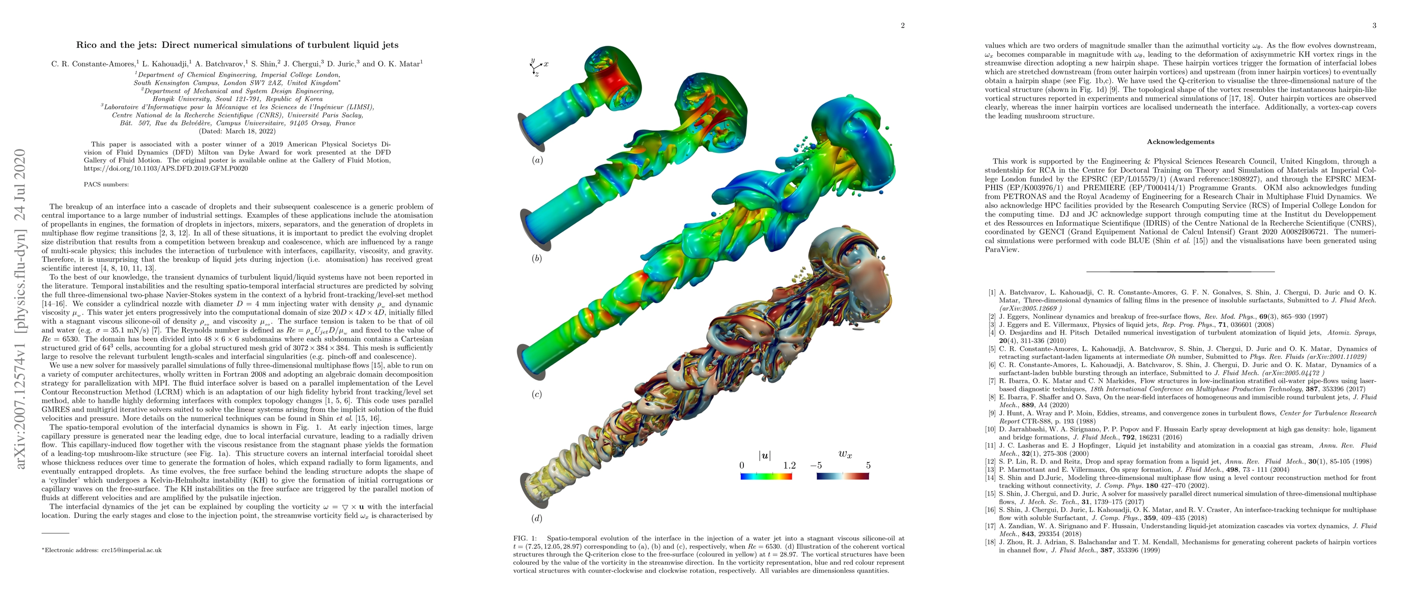 Thumbnail for Rico and the jets: Direct numerical simulations of turbulent liquid jets