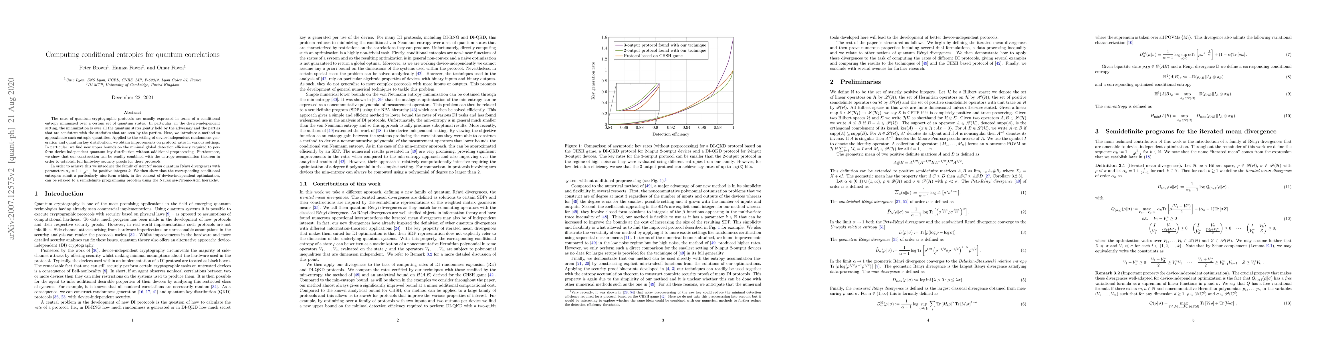 Thumbnail for Computing conditional entropies for quantum correlations