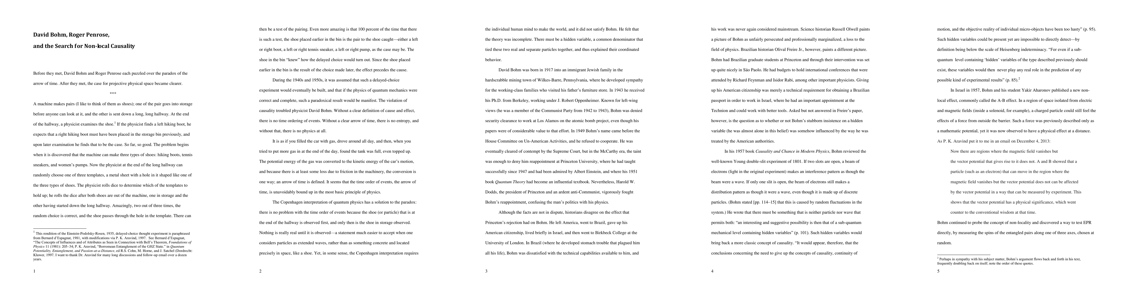 Thumbnail for Bohm, Penrose, and the Search for non-Local Causality