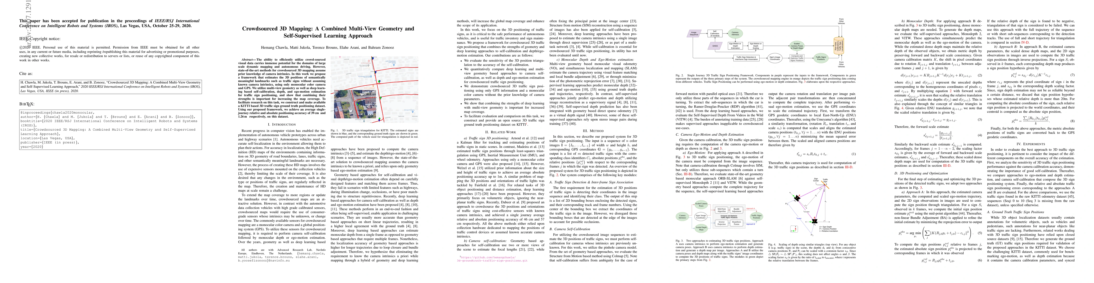 Thumbnail for Crowdsourced 3D Mapping: A Combined Multi-View Geometry and
  Self-Supervised Learning Approach