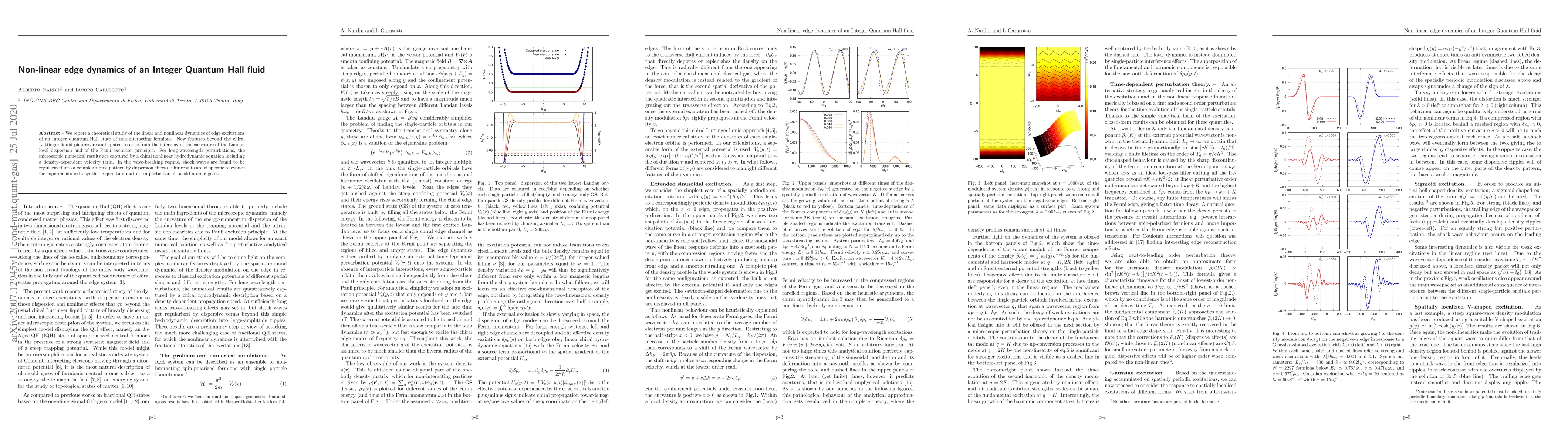 Thumbnail for Non-linear edge dynamics of an Integer Quantum Hall fluid