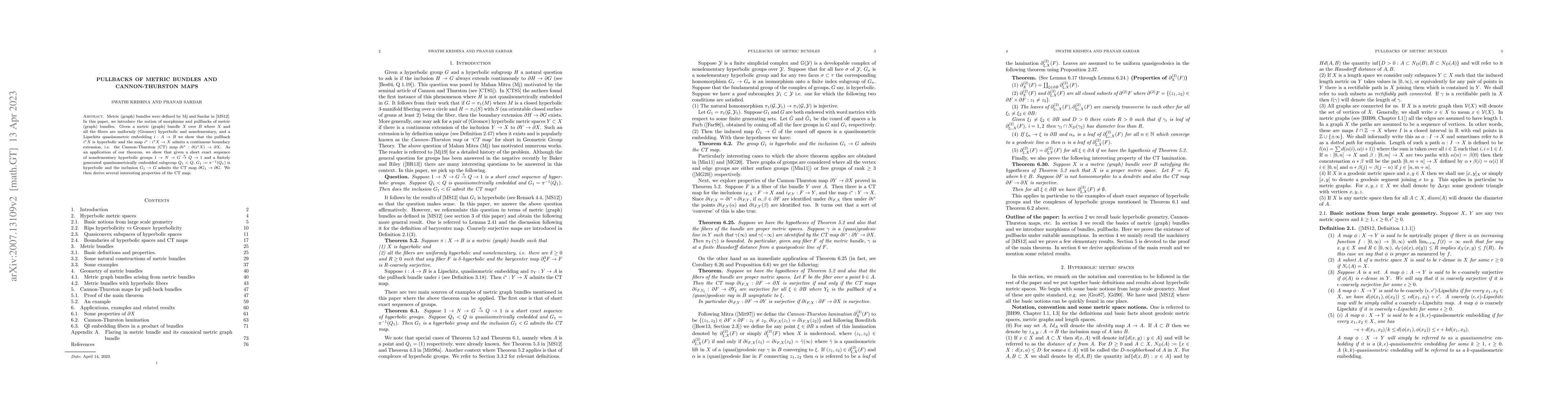 Thumbnail for Pullbacks of metric bundles and Cannon-Thurston maps