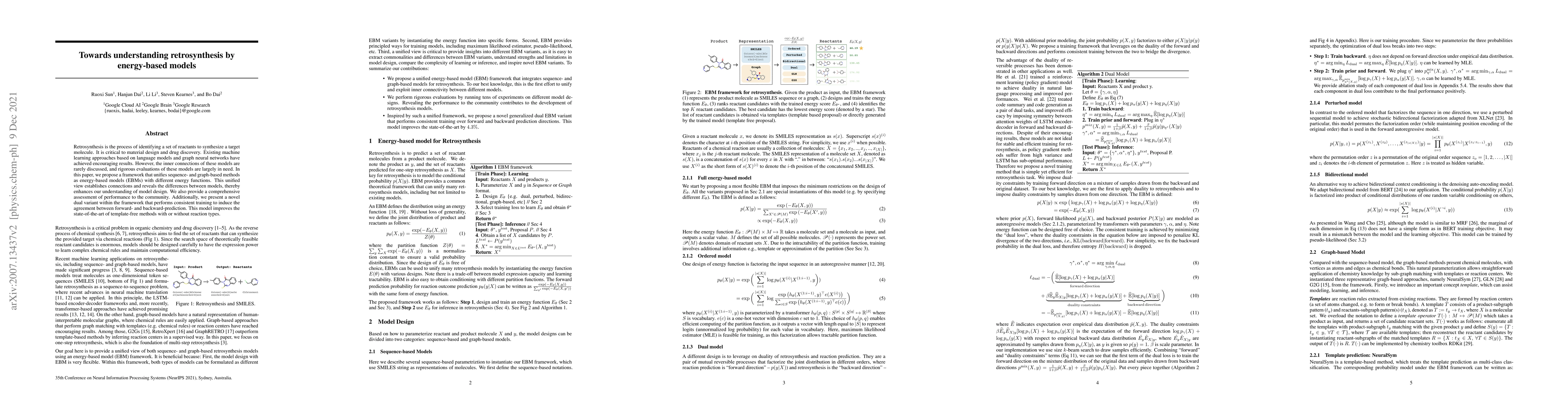 Thumbnail for Energy-based View of Retrosynthesis