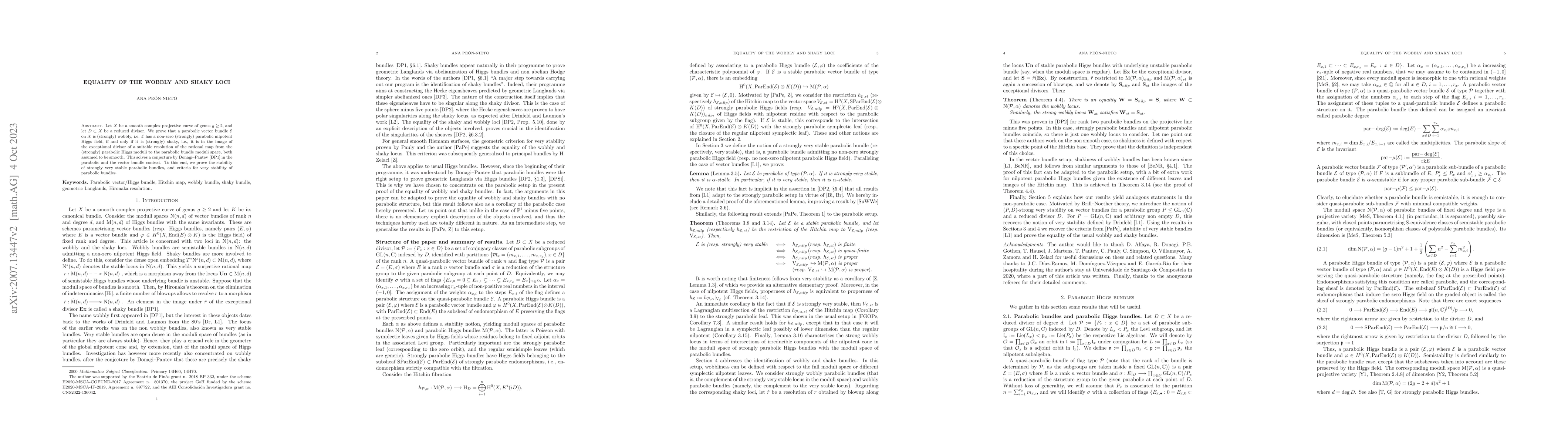 Thumbnail for Equality of the wobbly and shaky loci