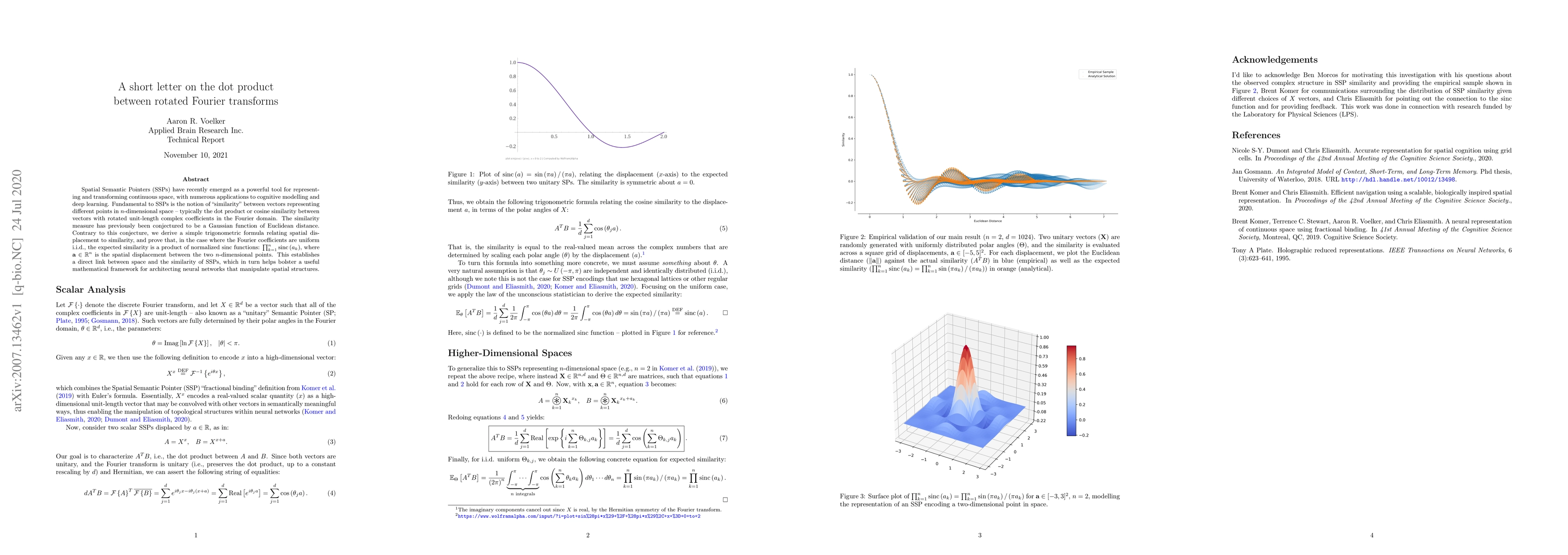 Thumbnail for A short letter on the dot product between rotated Fourier transforms