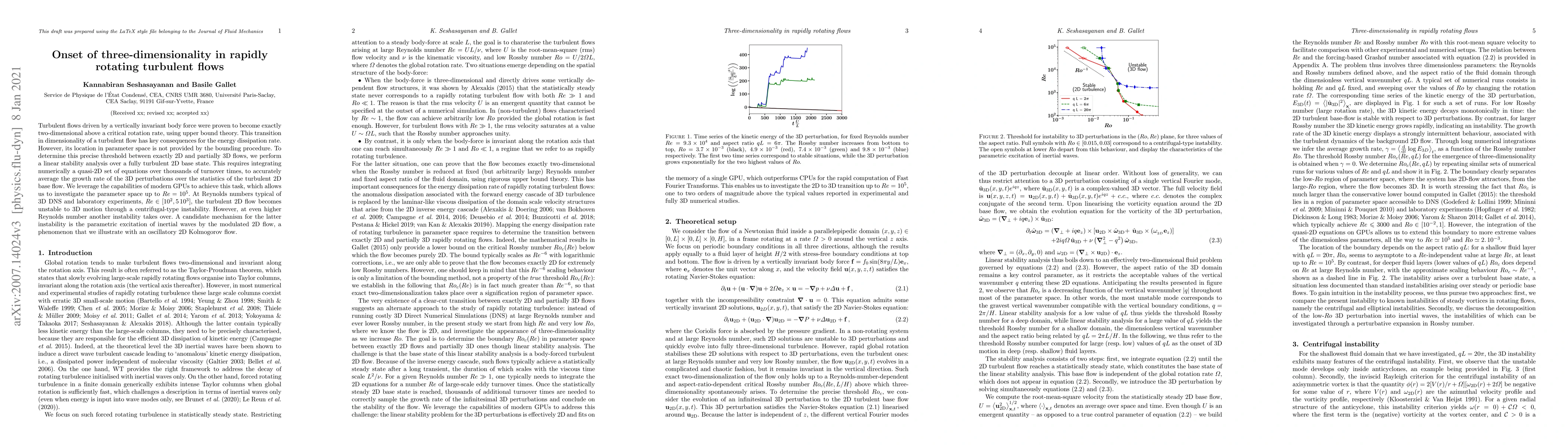 Thumbnail for Onset of three-dimensionality in rapidly rotating turbulent flows