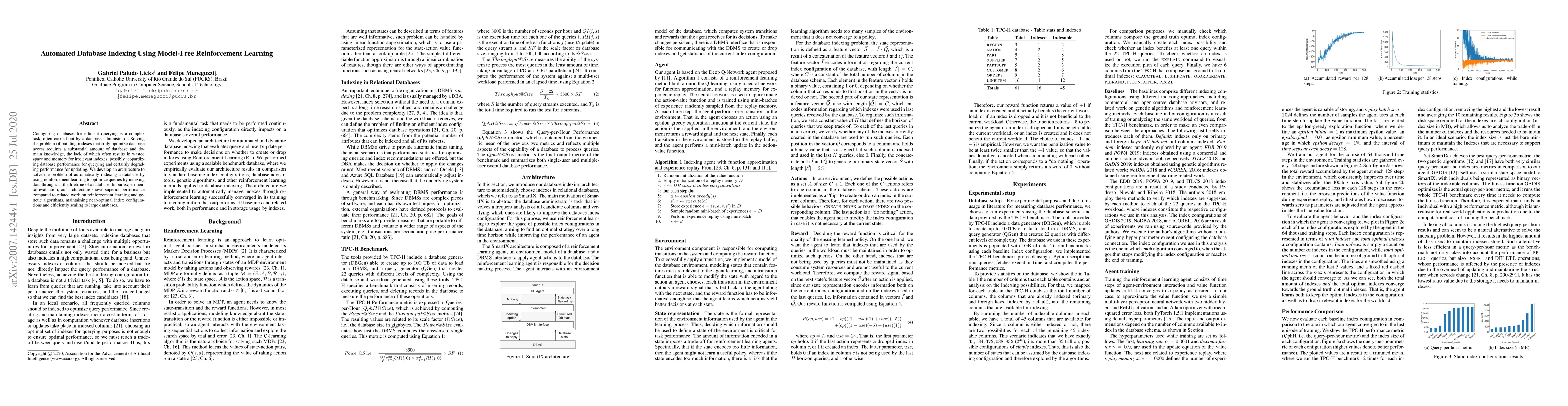Thumbnail for Automated Database Indexing using Model-free Reinforcement Learning