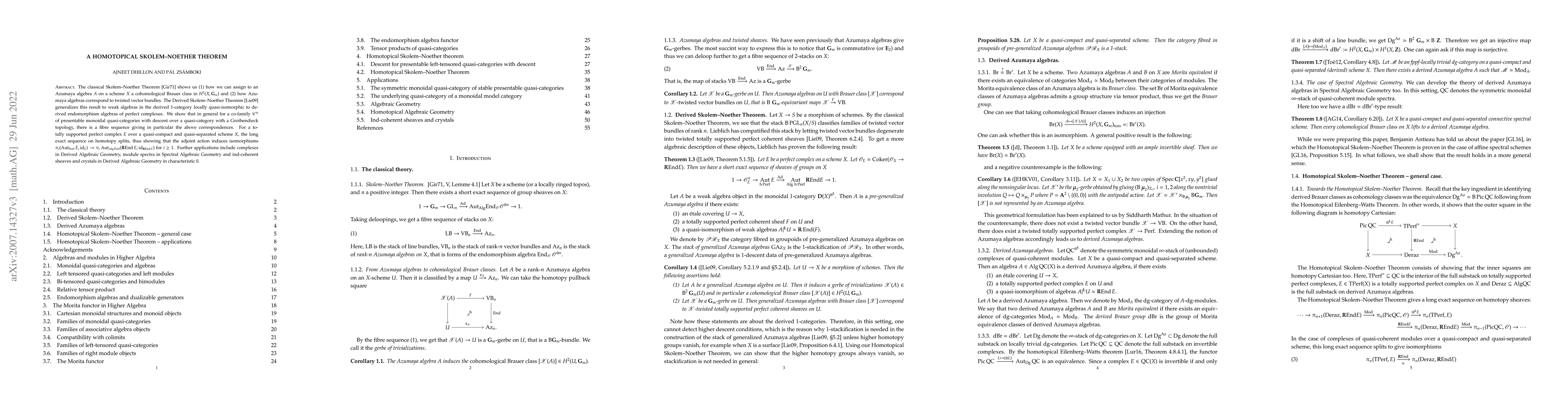 Thumbnail for A homotopical Skolem--Noether theorem