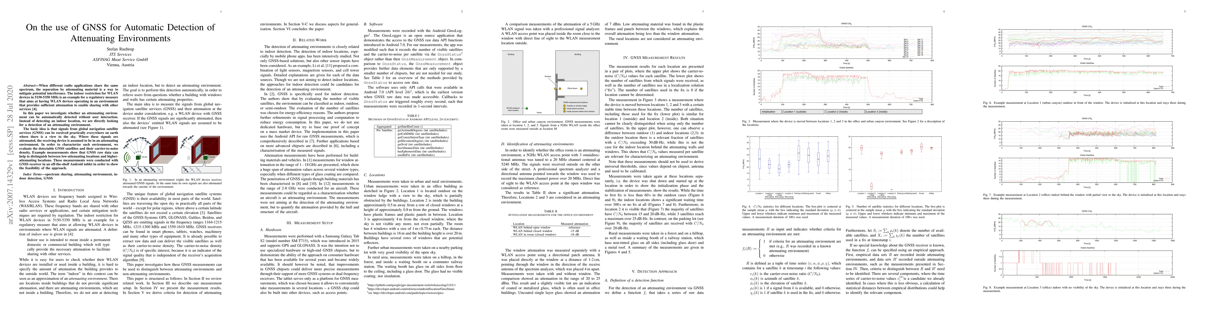 Thumbnail for On the use of GNSS for Automatic Detection of Attenuating Environments