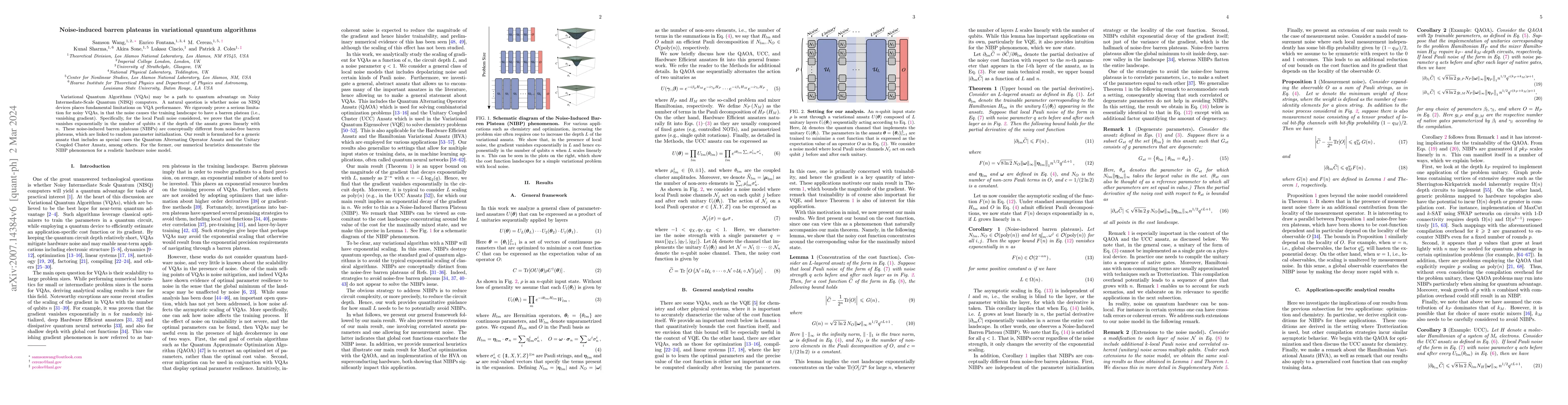 Thumbnail for Noise-Induced Barren Plateaus in Variational Quantum Algorithms
