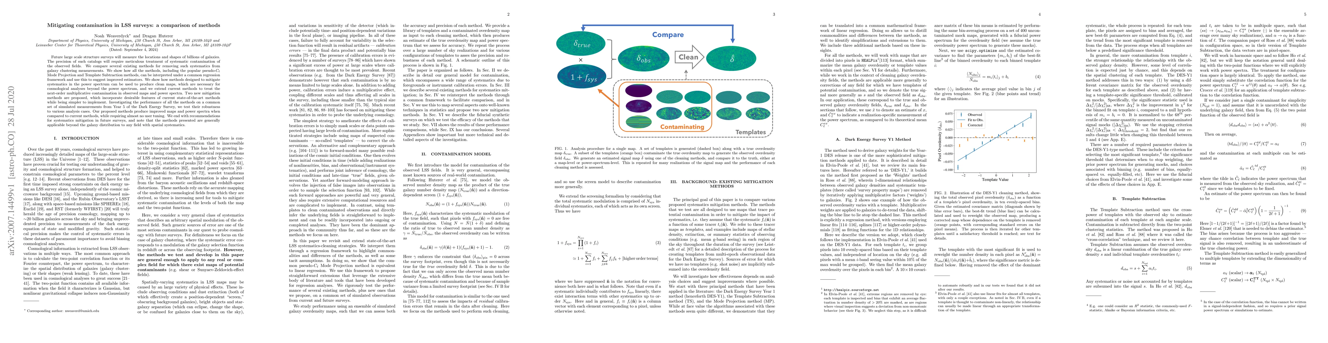 Thumbnail for Mitigating contamination in LSS surveys: a comparison of methods