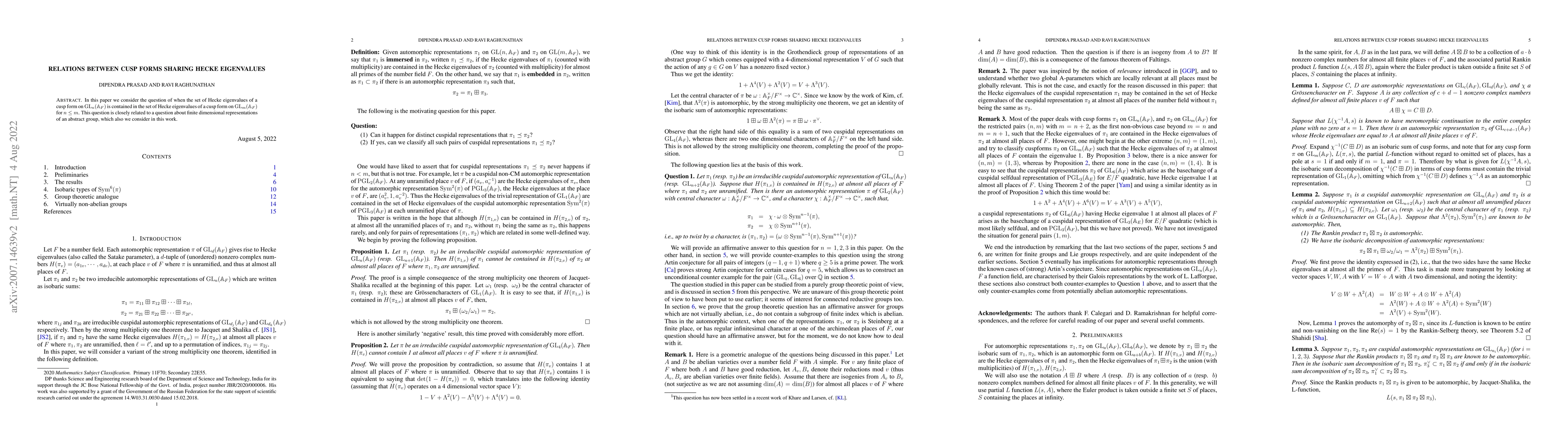 Thumbnail for Relations between cusp forms sharing Hecke eigenvalues