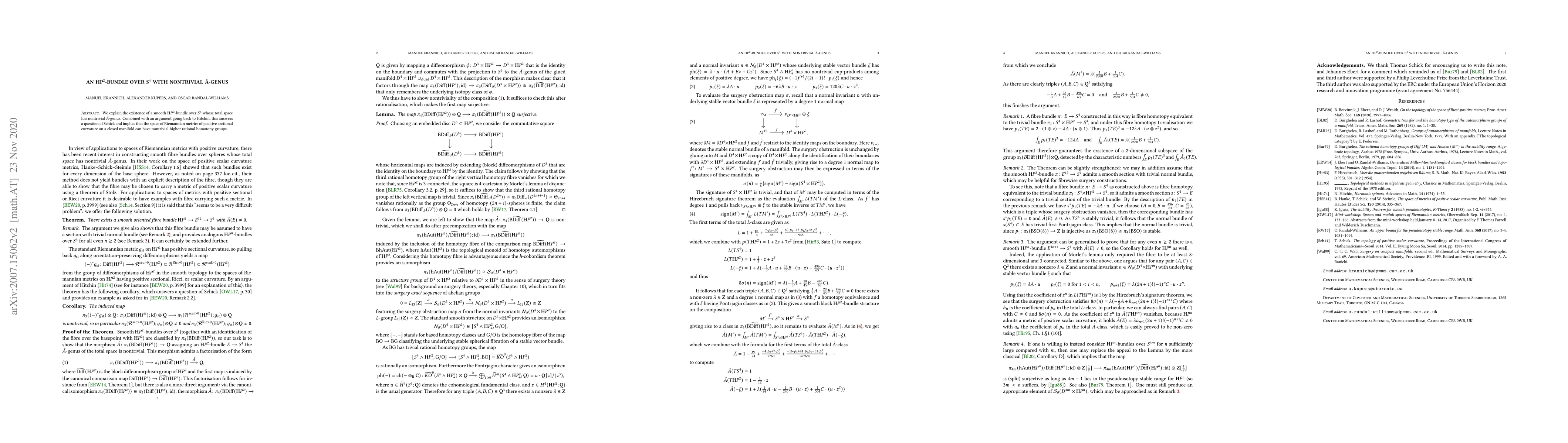 Thumbnail for An $HP^2$-bundle over $S^4$ with nontrivial $\hat{A}$-genus