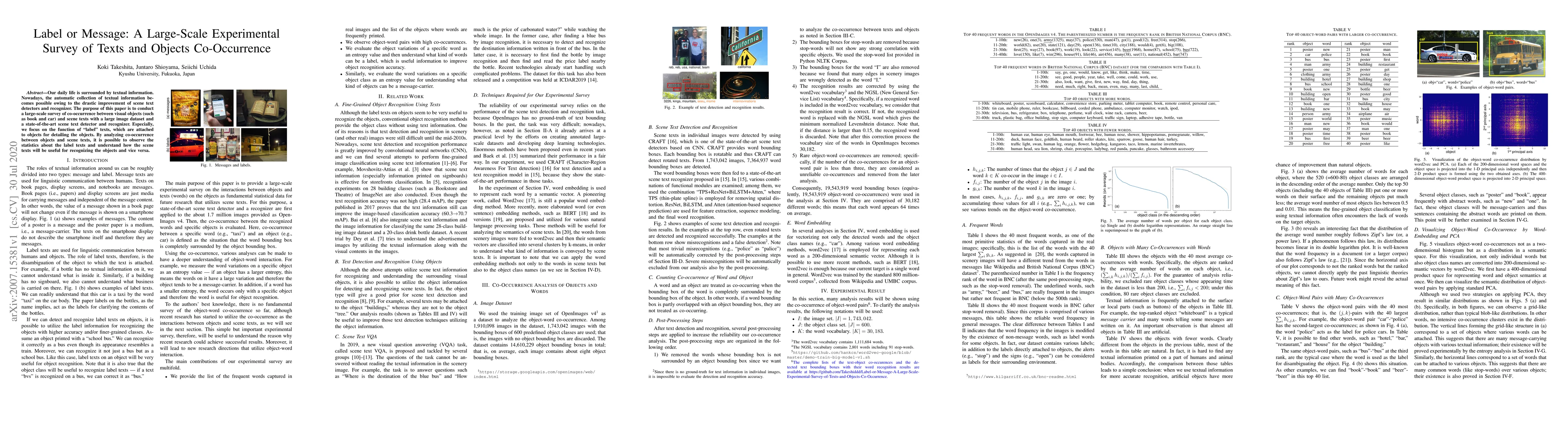Thumbnail for Label or Message: A Large-Scale Experimental Survey of Texts and Objects
  Co-Occurrence