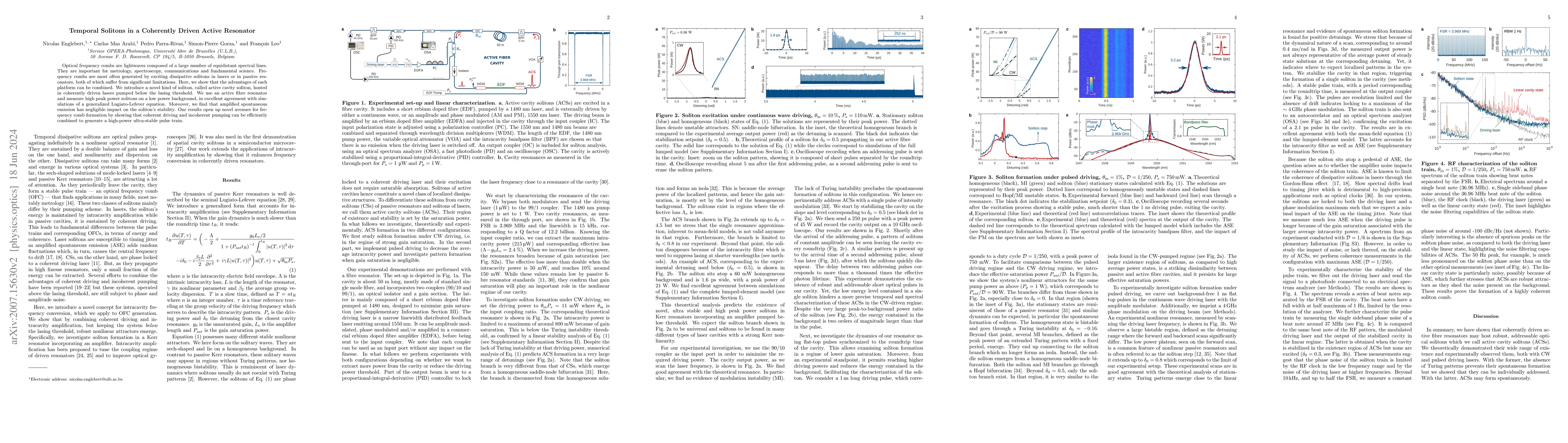Thumbnail for Temporal solitons in a coherently driven active resonator
